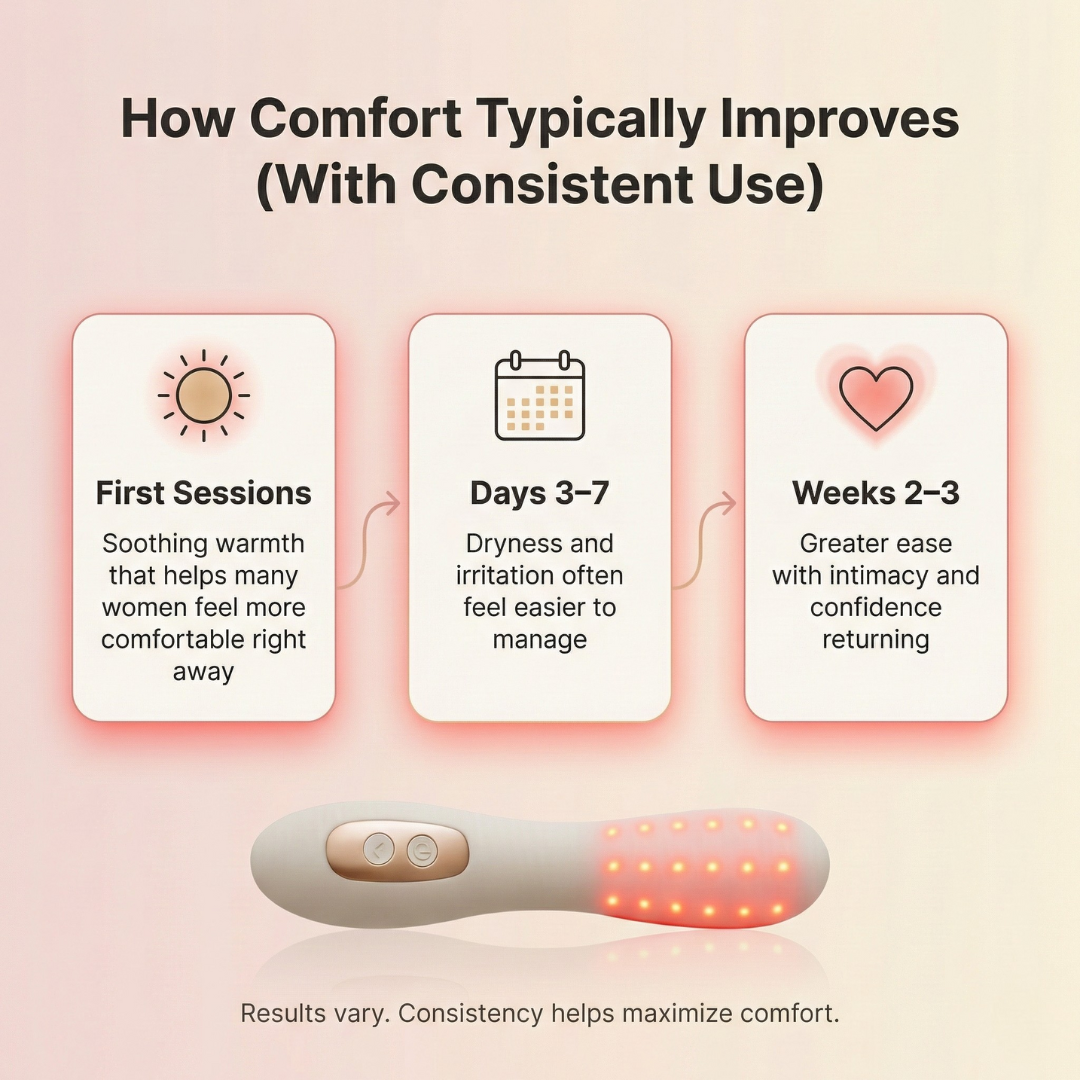 Menoluma™ | Intimate Comfort & Warmth Device for Menopause Relief